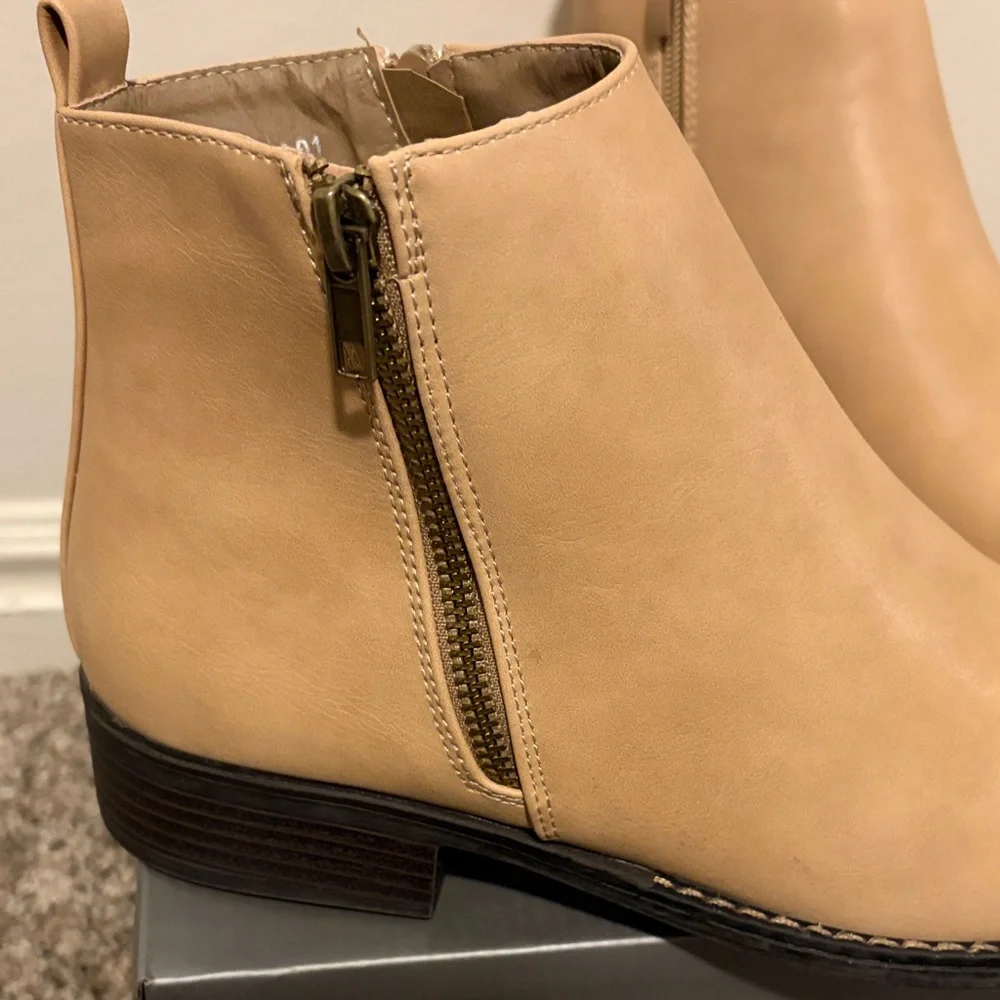 Elegant Tan Ankle Booties